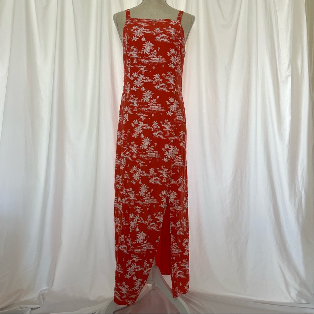 NWOT Old Navy Sleeveless Maxi Shift Cami Dress Red Island Online Exclusive Mediu